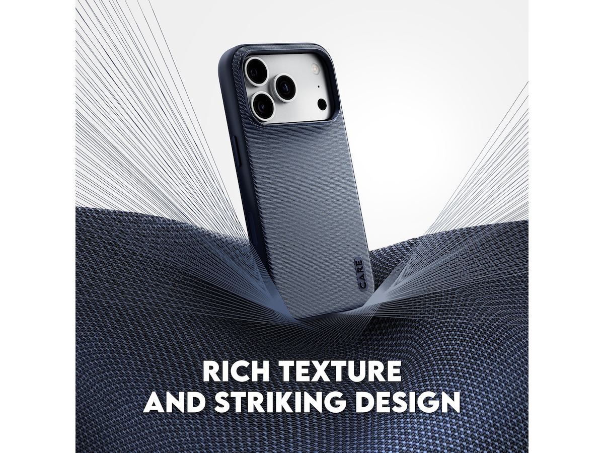 PanzerGlass CARE iPhone 17 Pro Max / 18 Pro Max Fusion Fabric deksel (sort) Mobildeksel