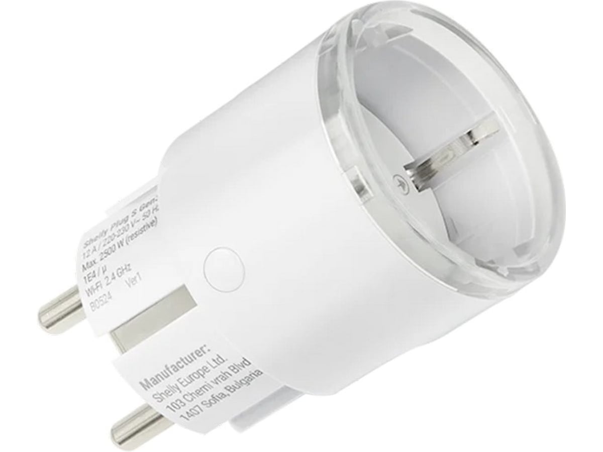 Shelly Plug S Gen3 (hvit) Smart strømstyring