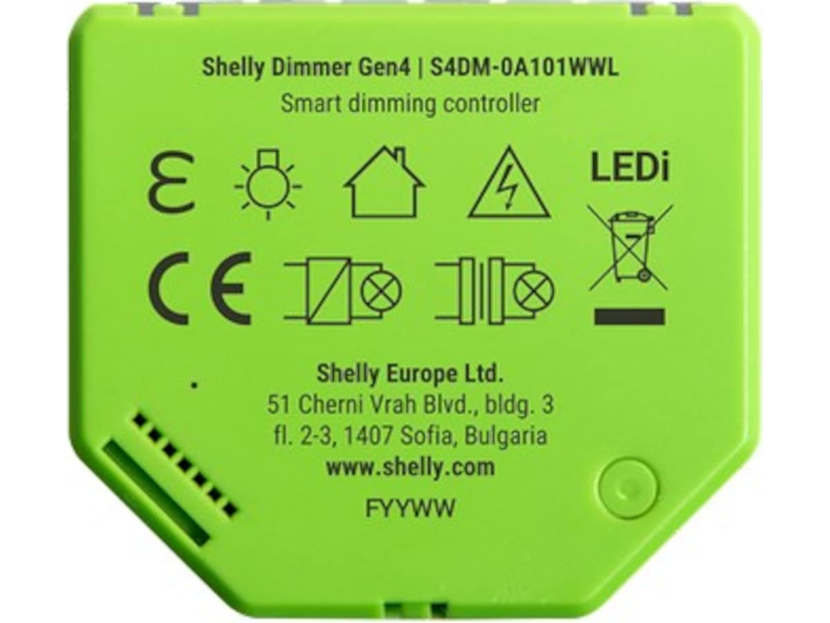 Shelly Dimmer Gen4 Lysbrytere, dimmere & lysstyring