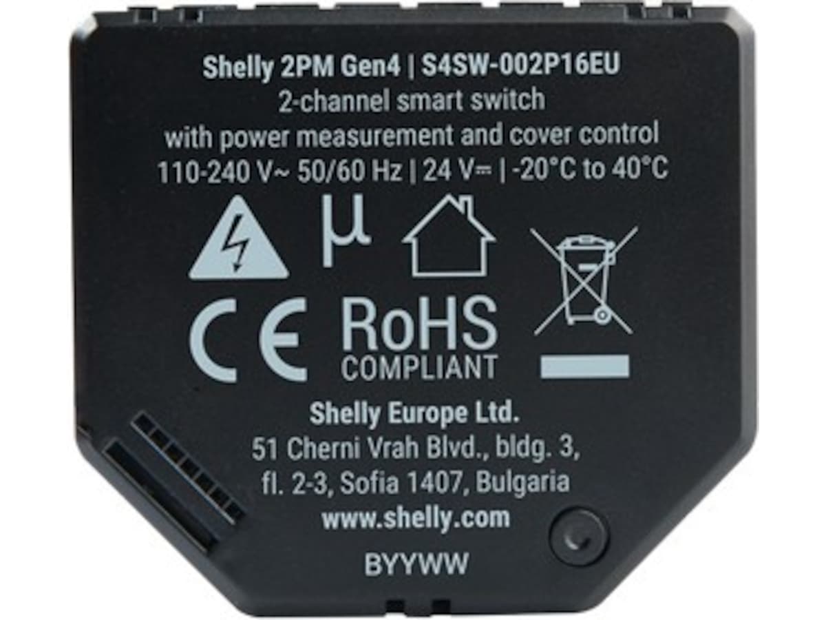 Shelly 2PM Gen4 Smarthub/ bridge