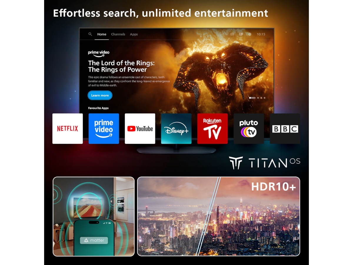 Philips 43" PUS8000/12 4K LED Smart Ambilight TV (2025) -B-Grade Demo TV/projektor