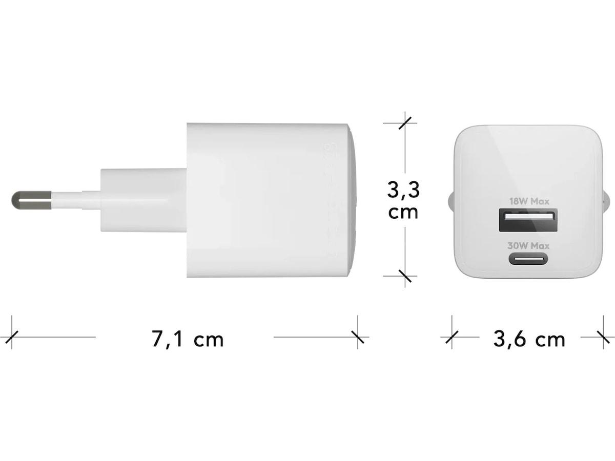 dbramante1928 re-charge Pro Vegglader Bulk (hvit) Mobilladere