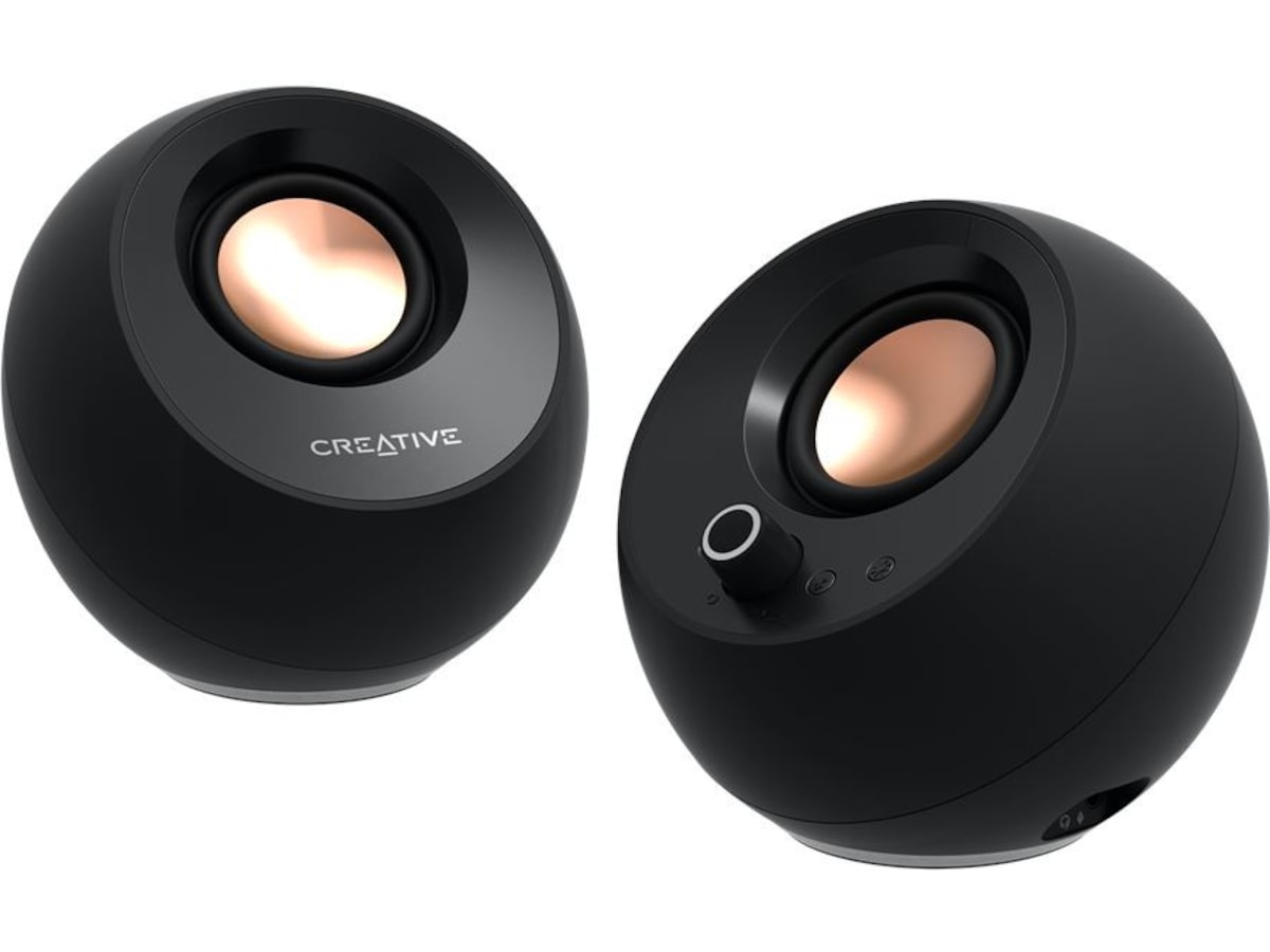 Creative Pebble Pro RGB  PC-høyttalere (sort) 2.0 Høyttalere