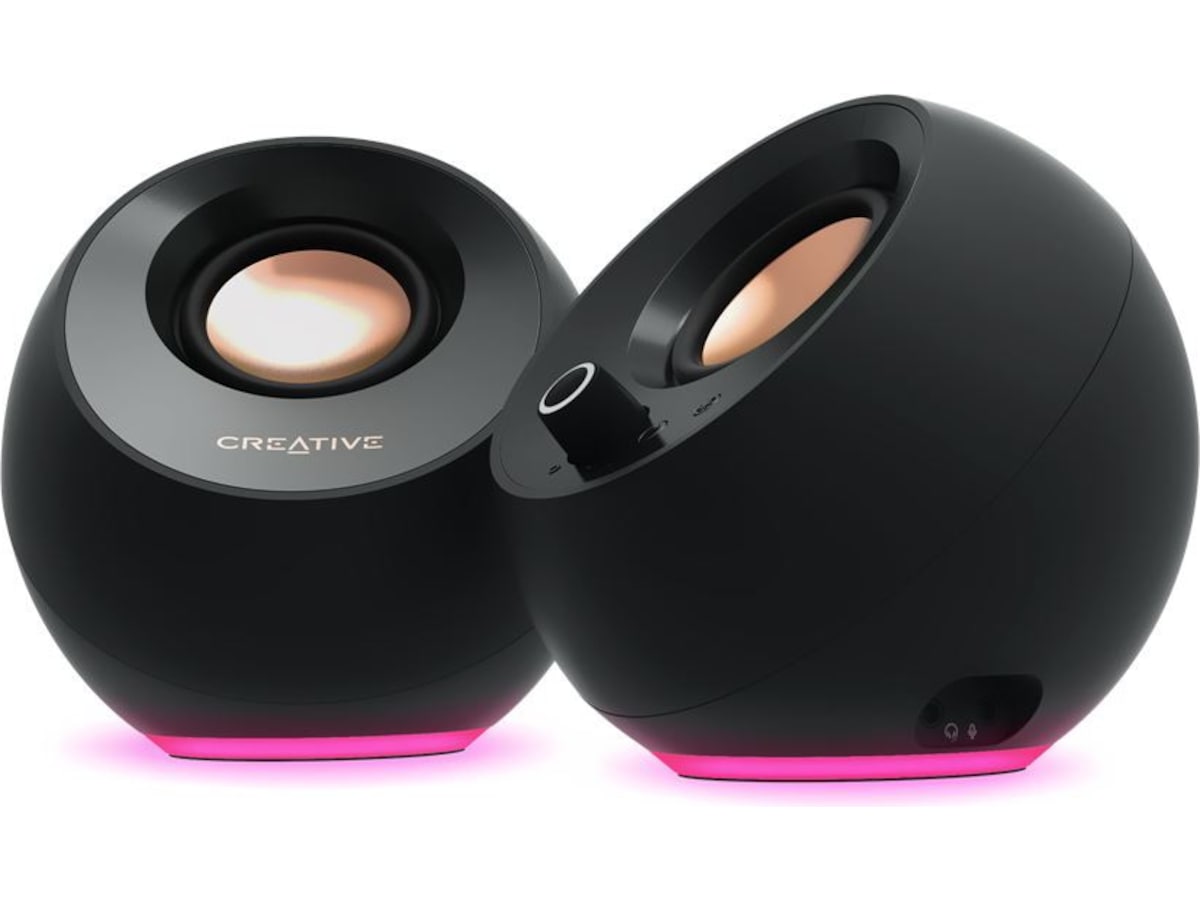 Creative Pebble Pro RGB  PC-høyttalere (sort) 2.0 Høyttalere