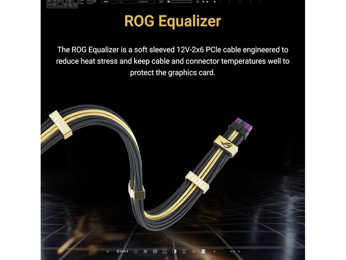 ASUS ROG Thor 3000W Titanium III Edition 20 (ROG Equalizer) Enheter
