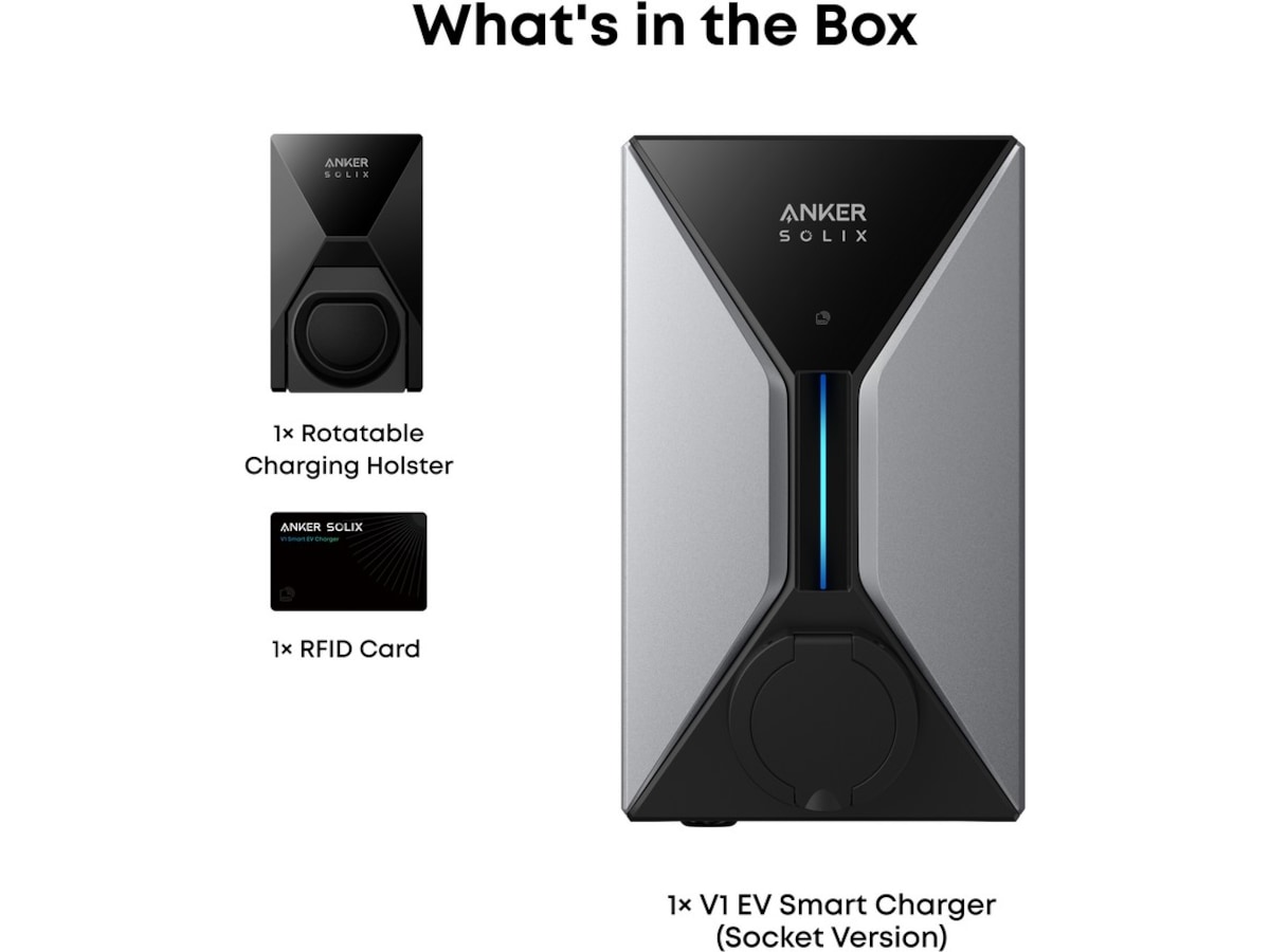 Anker SOLIX V1 Smart EV Lader 22KW Ladestasjoner for elbil