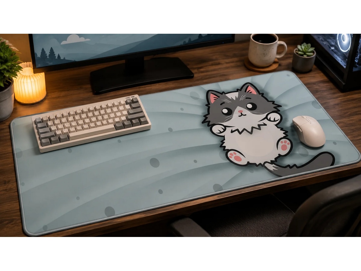 Lexip Fleksibel Musematte XXL (Cutiecat) Gamingmusematte