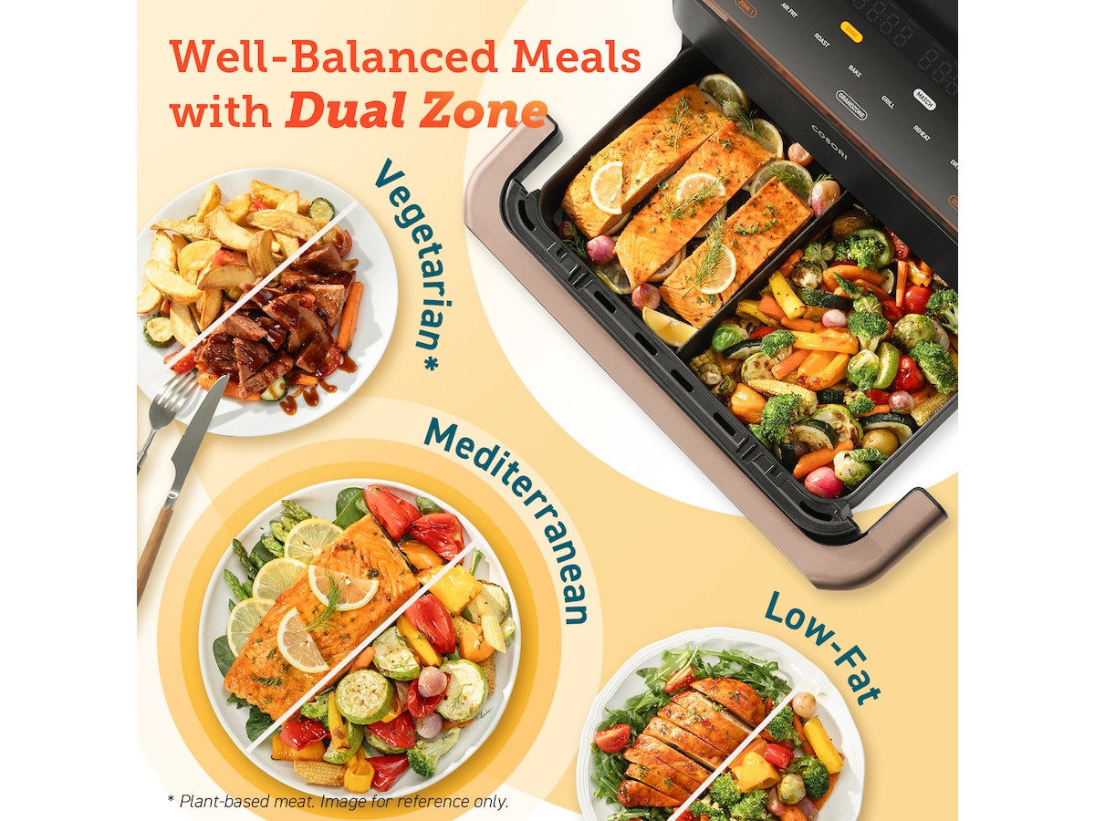 Cosori Dual Blaze TwinFry Ceramic 10 L Smart Airfryer Airfryer