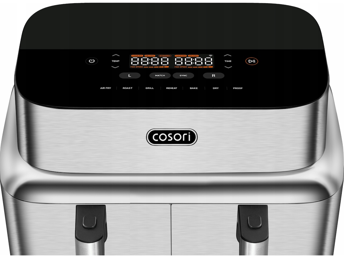 Cosori Iconic Dual 8,6L luftfriteuse i rustfritt stål Airfryer