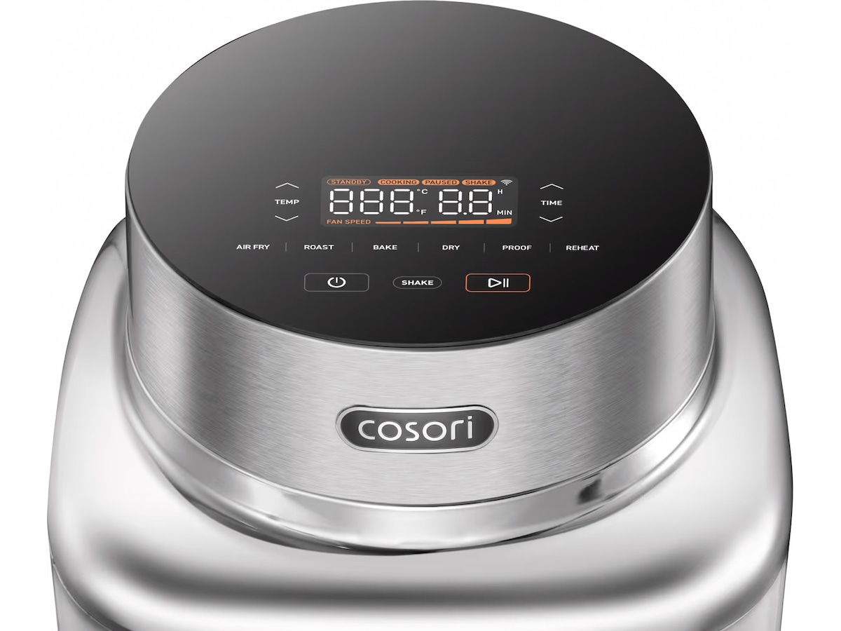 Cosori Iconic Single 6,2 L luftfriteuse i rustfritt stål Airfryer