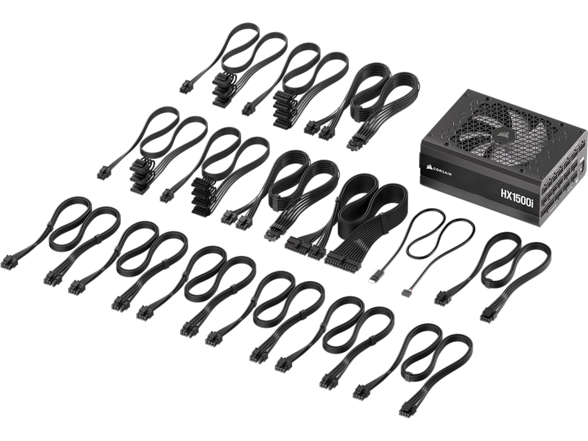 Corsair HXi Series HX1500i PSU (sort) -B-Grade Demo annet i datautstyr