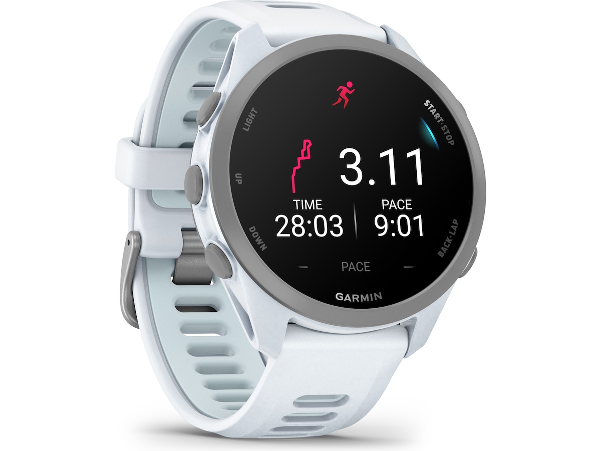 Garmin Forerunner 170 42mm GPS (whitestone/cloud blue) -B-Grade Demo klokker