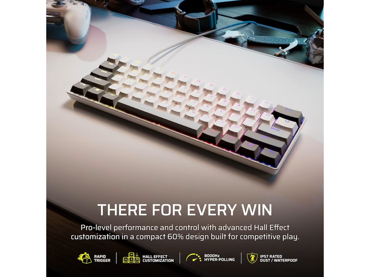 CORSAIR CLIPPER PRO MINI 60 (white) Gamingtastatur