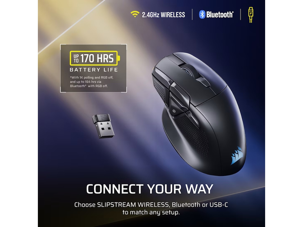 CORSAIR NIGHTSWORD v2 WIRELESS Spillmus Gamingmus