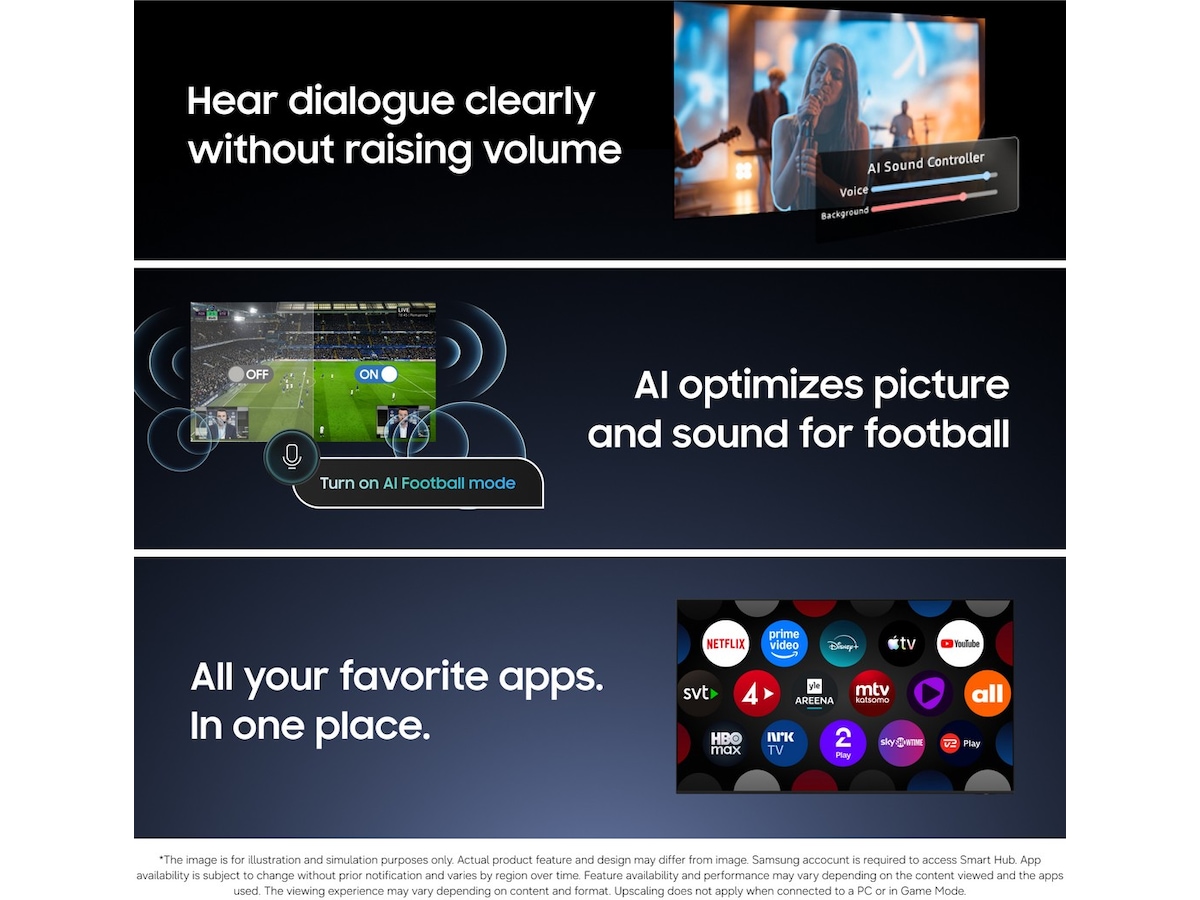 Samsung 100" Neo QLED 4K Smart TV QN80H (2026) Over 80 tommer TV