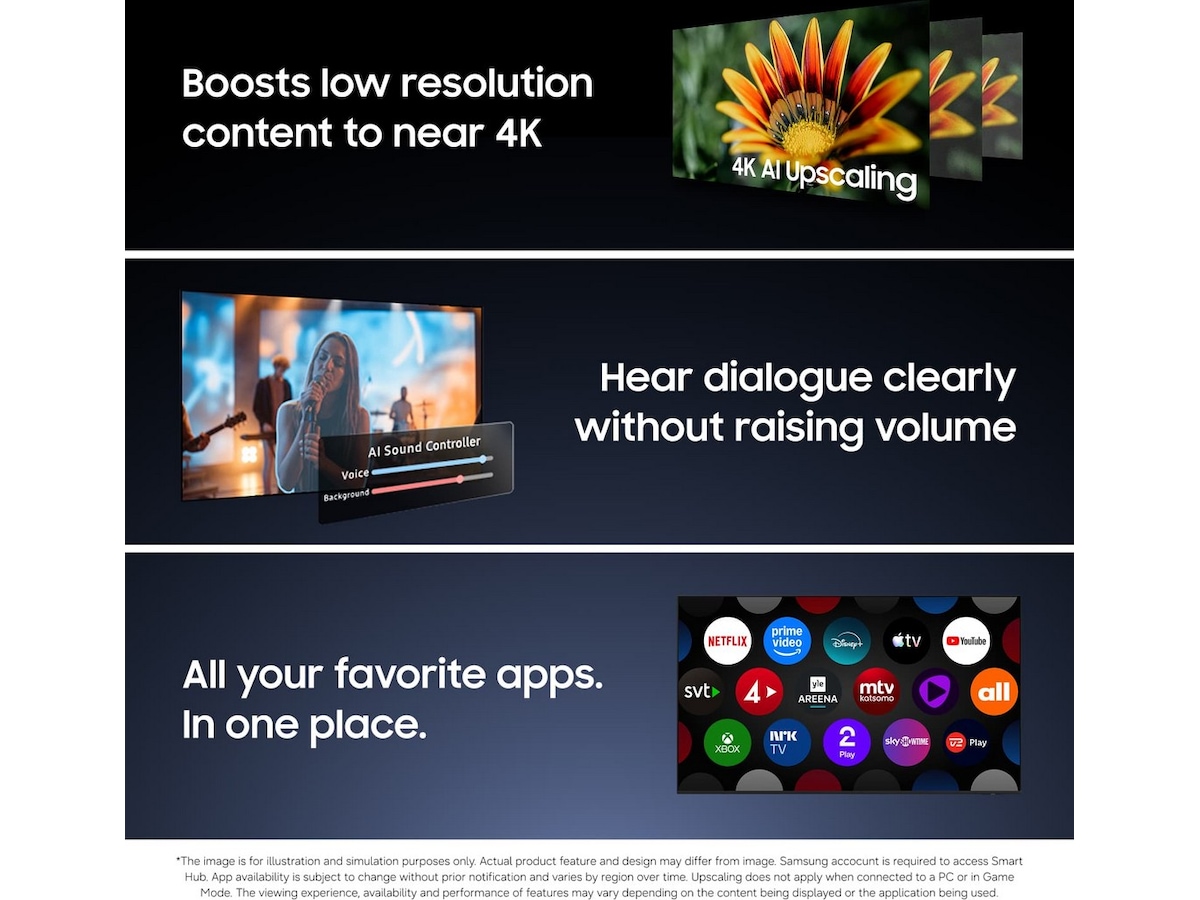 Samsung 100" M90H 4K Mini LED Smart-TV (2026) Over 80 tommer TV