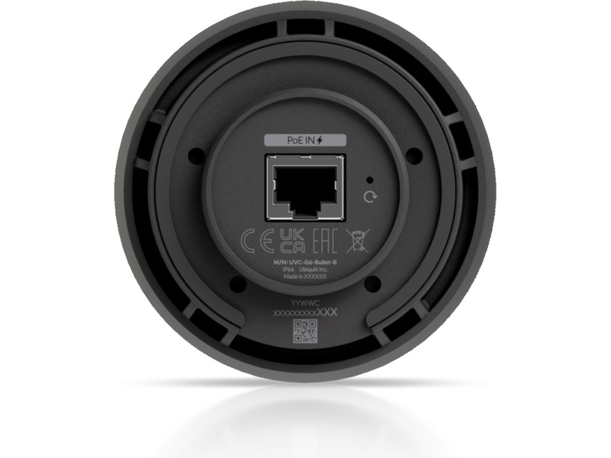 Ubiquiti UniFi G6 Bullet 4K overvåkningskamera (sort) Overvåkningskameraer