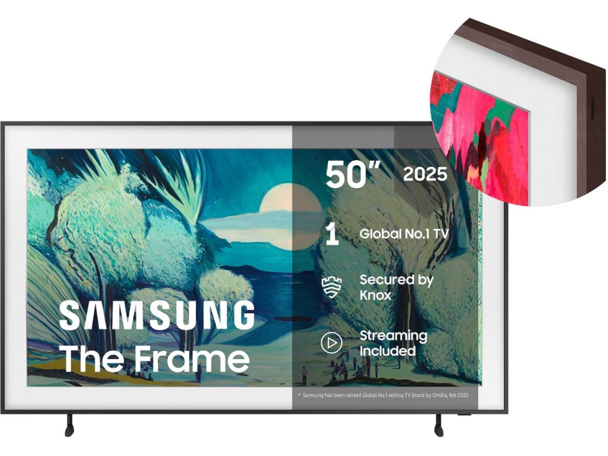 Samsung 50" The Frame LS03FA QLED 4K Smart-TV (2025) + Ramme 70 - 79 tommer TV