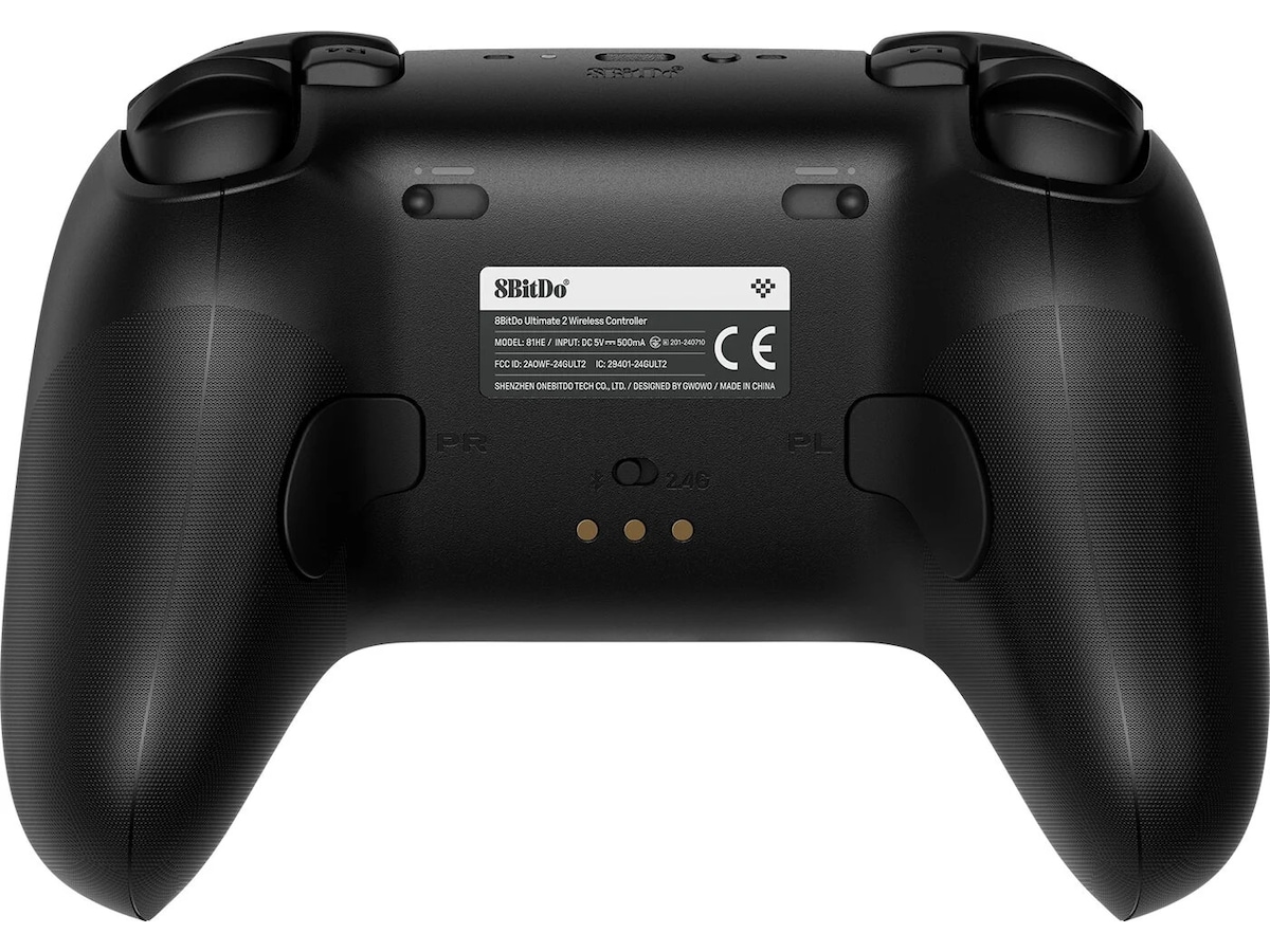 8BitDo Ultimate 2 Wireless 2.4G (sort) Tilbehør til spillkonsoller