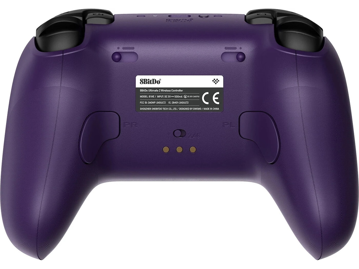 8BitDo Ultimate 2 Wireless 2.4G (Purple) Tilbehør til spillkonsoller