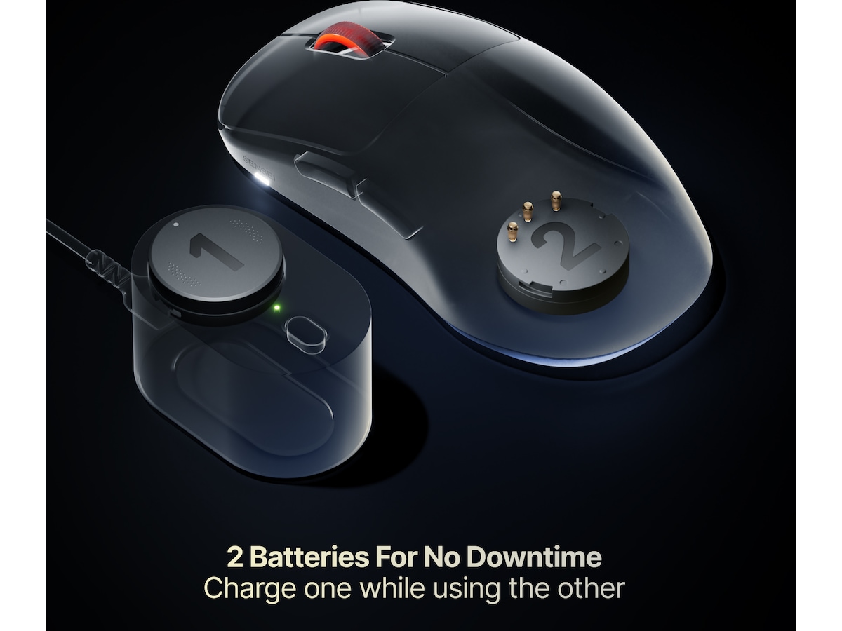 SteelSeries Sensei Pro Wireless Mini (sort) Gamingmus