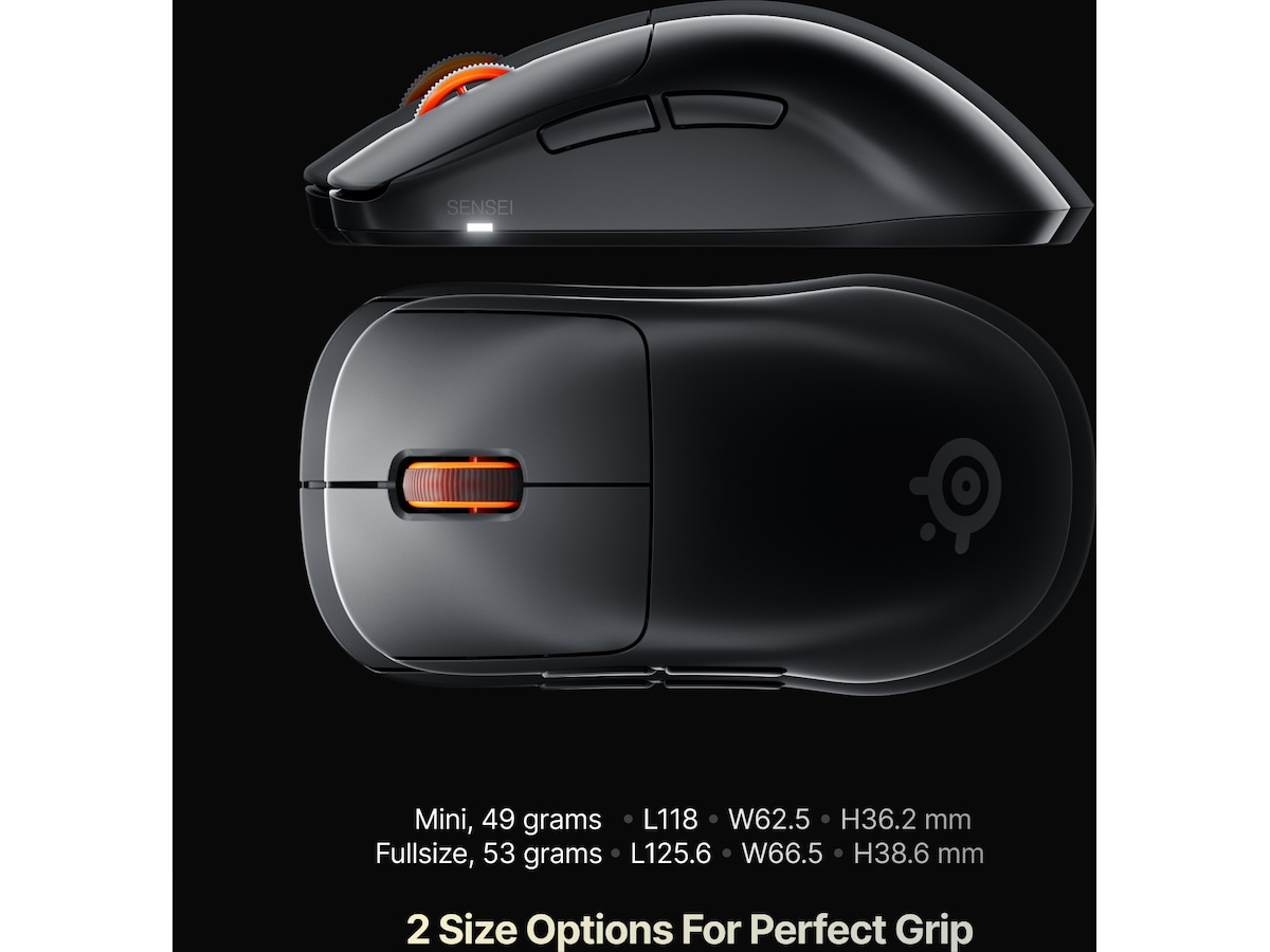 SteelSeries Sensei Pro Wireless (sort) Gamingmus