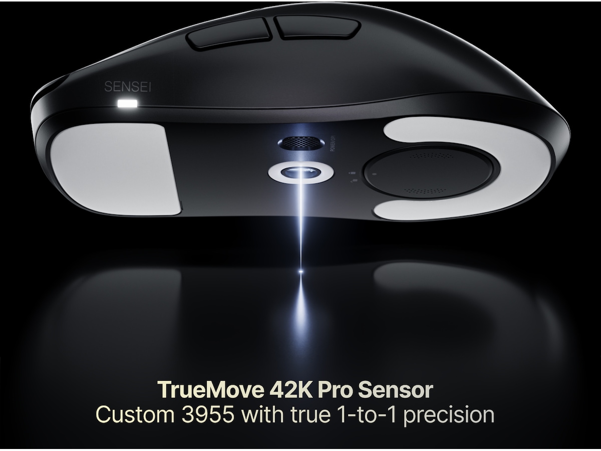SteelSeries Sensei Pro Wireless (sort) Gamingmus
