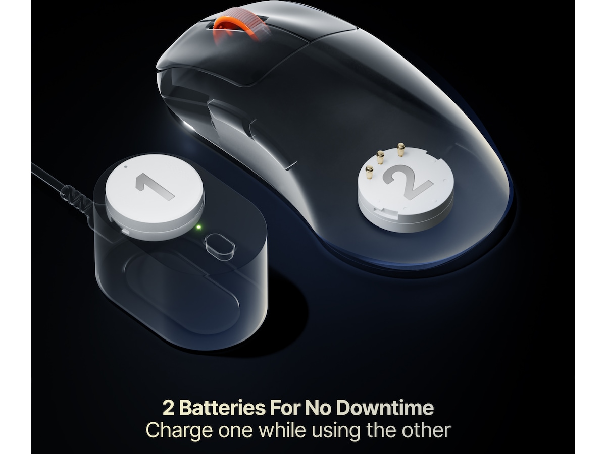 SteelSeries Rival Pro Wireless (hvit) Gamingmus
