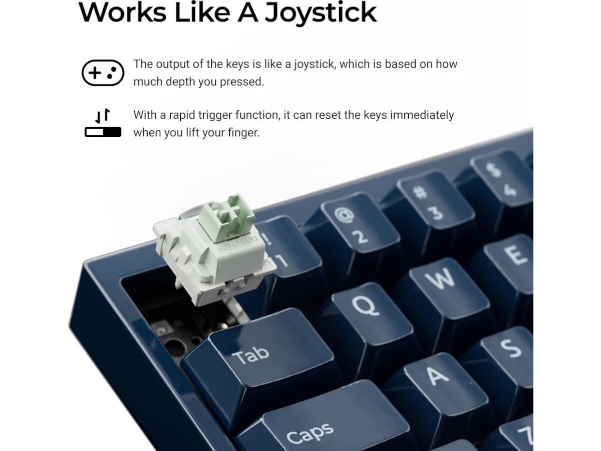 Keychron Q16 HE 65% 8K kablet (Ceramic) Gamingtastatur