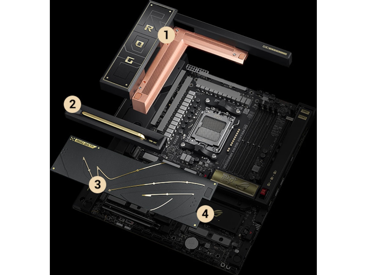 ASUS ROG Crosshair X870E Edition 20 hovedkort AMD Socket