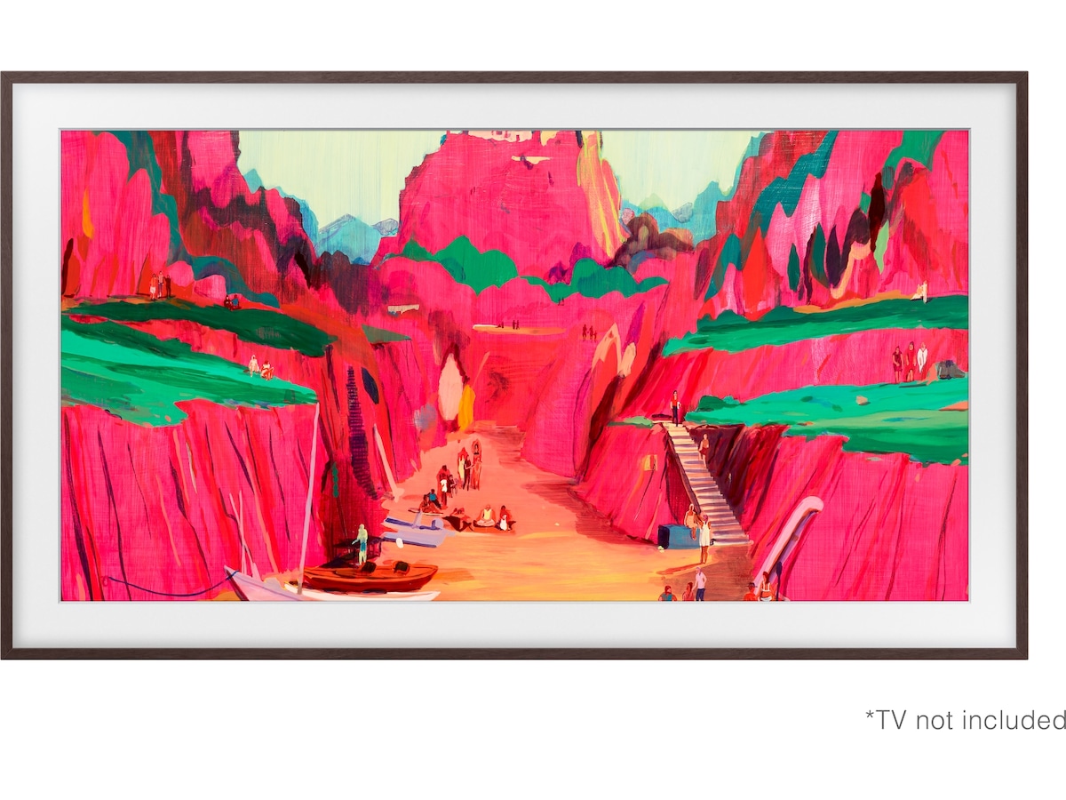 Samsung 75" ramme til The Frame og The Frame Pro (2021-2025, Phantom Brown) -B-Grade Demo TV/projektor