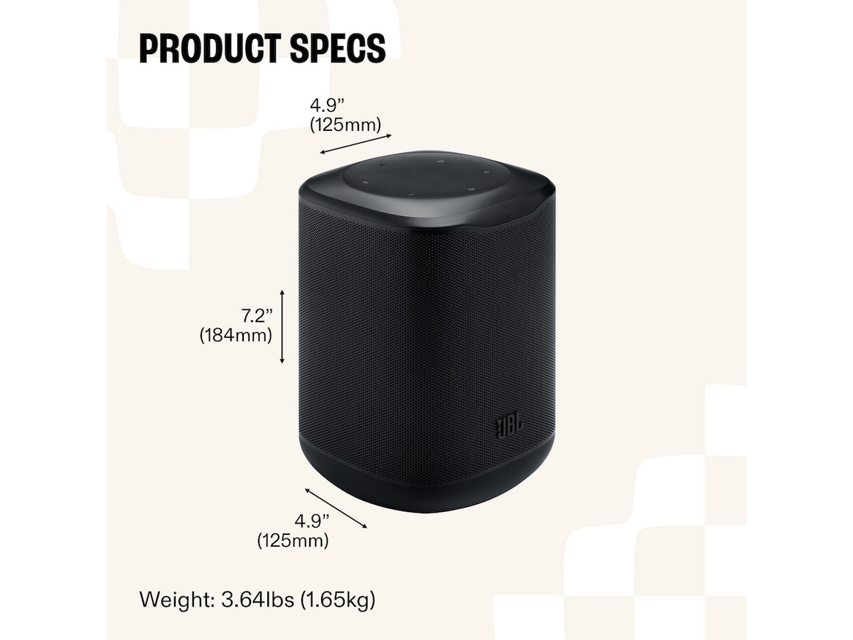 JBL Cove M1 Wi-Fi Høyttaler (sort) Trådløs / Bluetooth-høyttaler