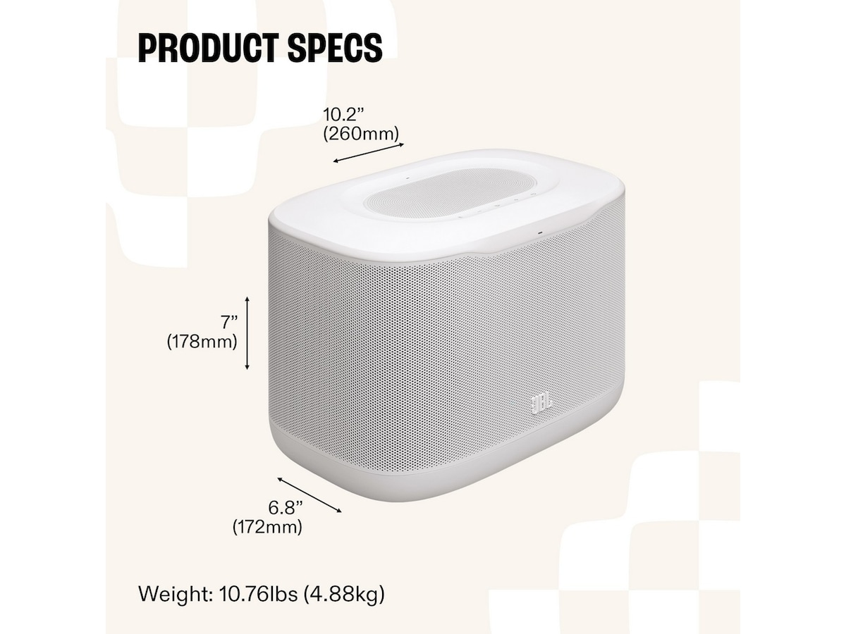 JBL Cove X1 Wi-Fi Høyttaler (hvit) Trådløs / Bluetooth-høyttaler