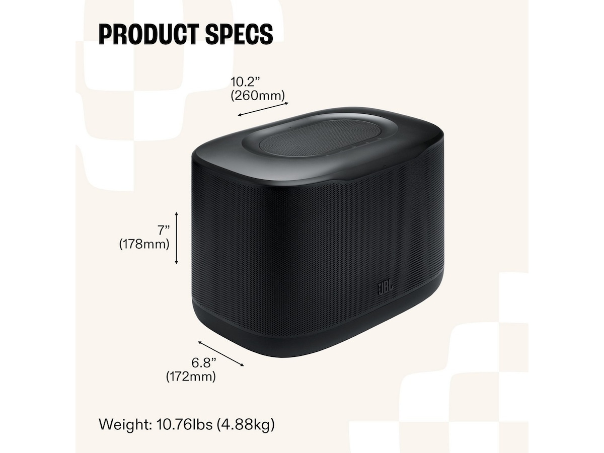 JBL Cove X1 Wi-Fi Høyttaler (sort) Trådløs / Bluetooth-høyttaler