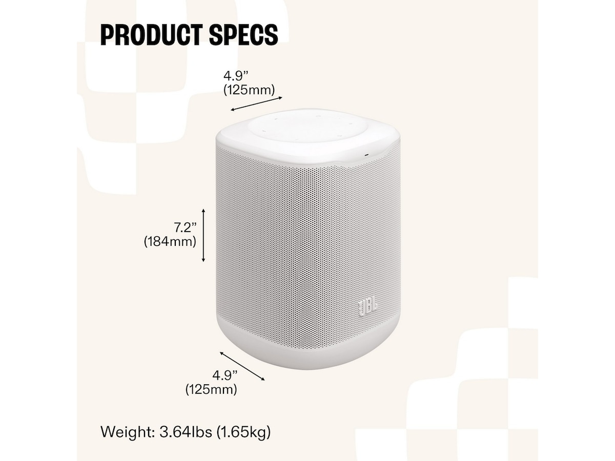 JBL Cove M1 Wi-Fi Høyttaler (hvit) Trådløs / Bluetooth-høyttaler