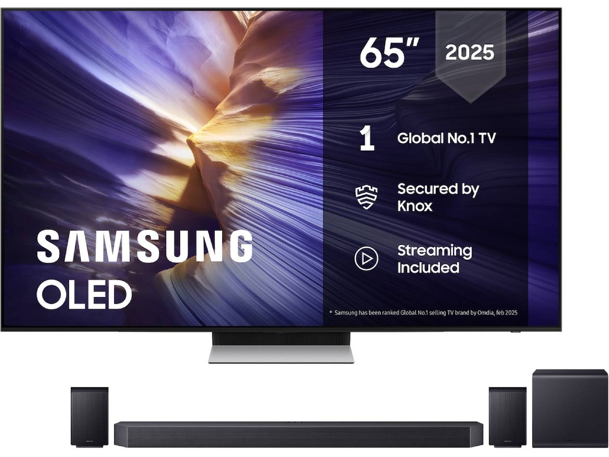 Samsung 65" S90F OLED 4K Smart TV (2025) + soundbar 60 - 69 tommer TV