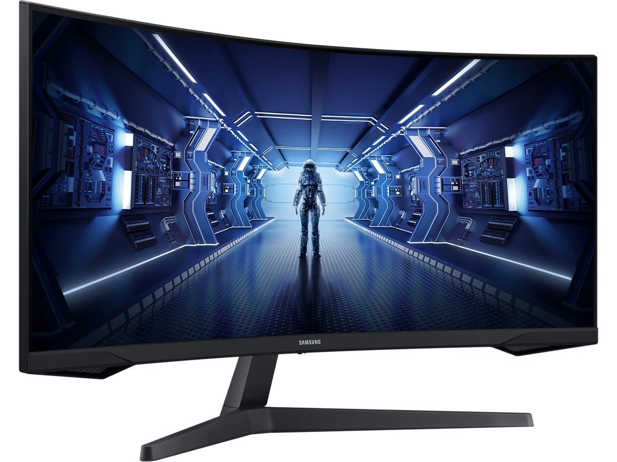 Samsung 34" Odyssey G5 curved gamingskjerm C34G55 -B-Grade Demo skjermer