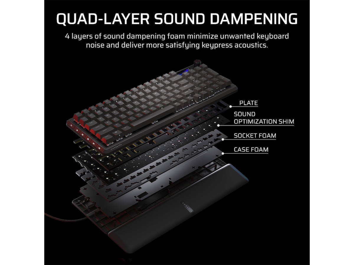 CORSAIR VANGUARD 96 WIRELESS Gaming Tastatur -B-Grade Demo tastatur
