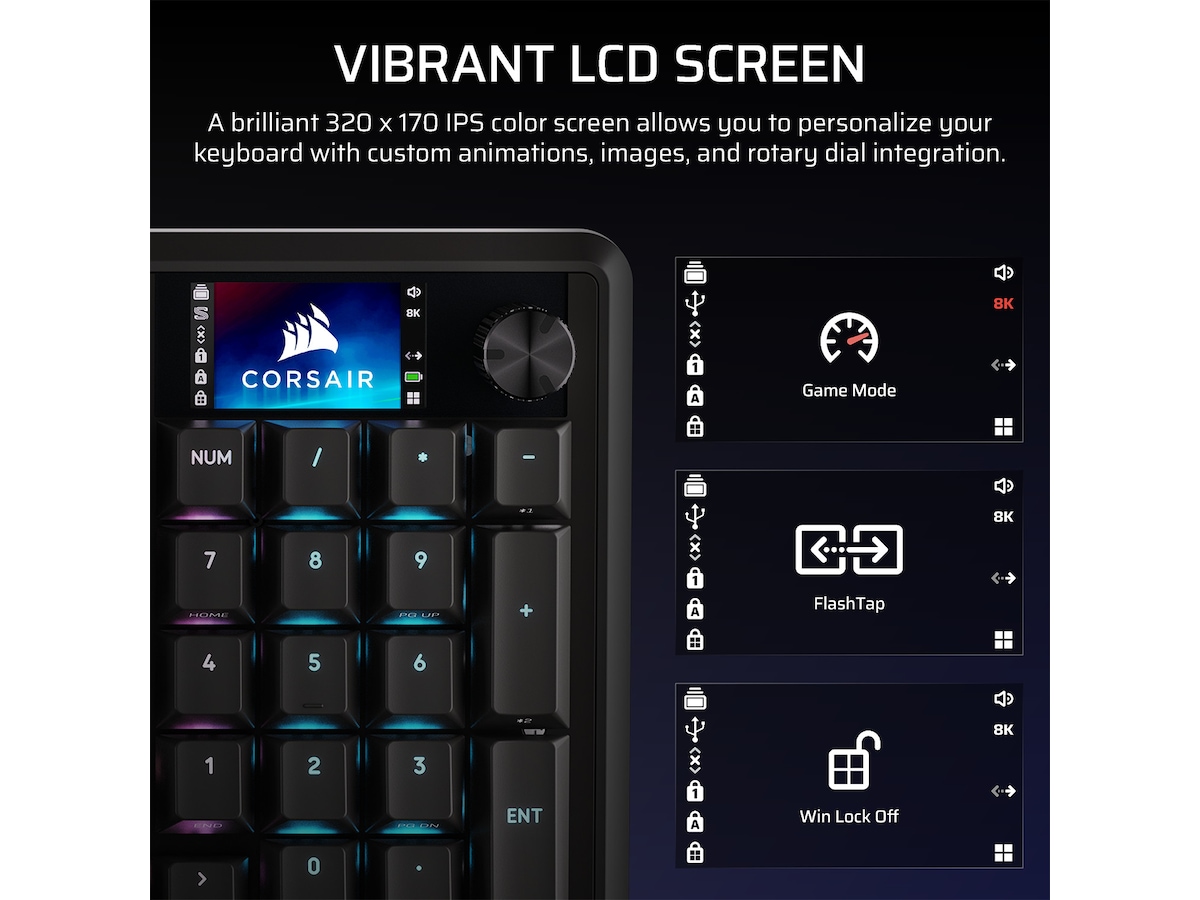CORSAIR VANGUARD 96 WIRELESS Gaming Tastatur -B-Grade Demo tastatur