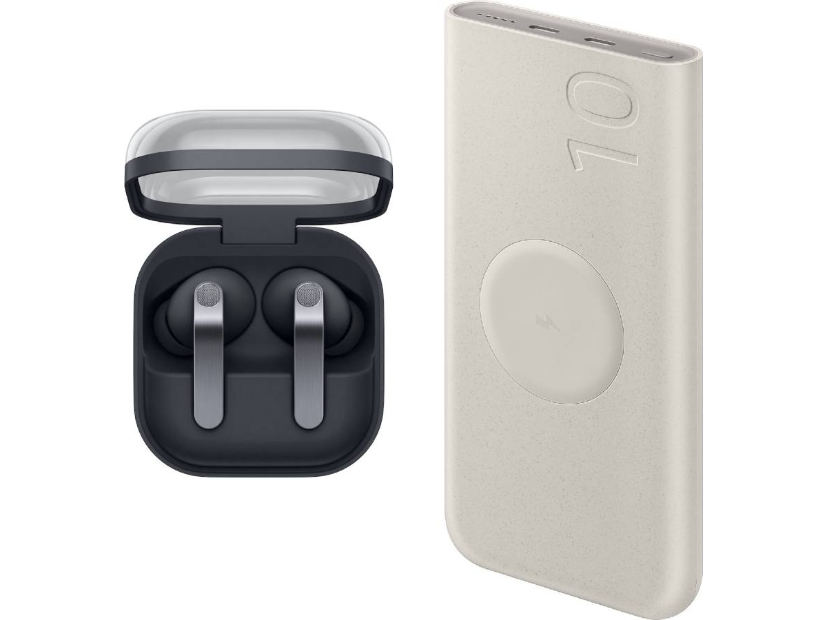 Samsung Galaxy Buds4 Pro + Powerbank (sort) Ørepropper
