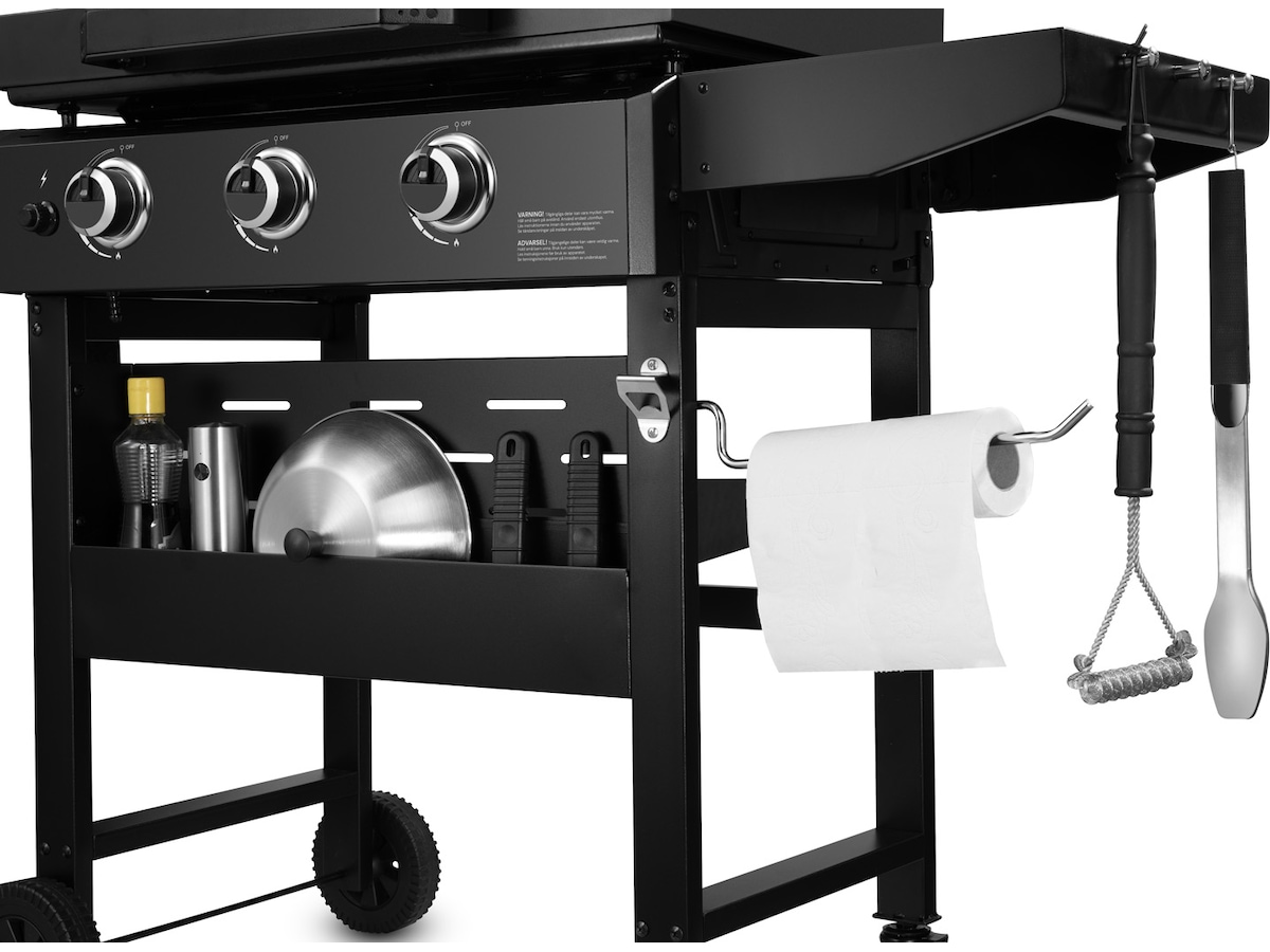 Austin and Barberque Gass plancha 12kW 3 Burner 3093cm² tralle -B-Grade Demo hjem & fritid
