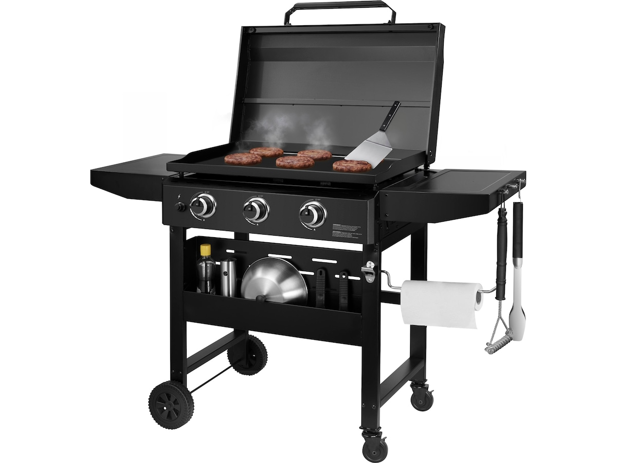 Austin and Barberque Gass plancha 12kW 3 Burner 3093cm² tralle -B-Grade Demo hjem & fritid