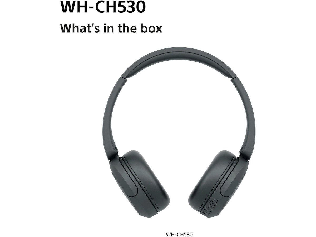 Sony WH-CH530 Trådløse Bluetooth Hodetelefoner (sort) Hodetelefoner