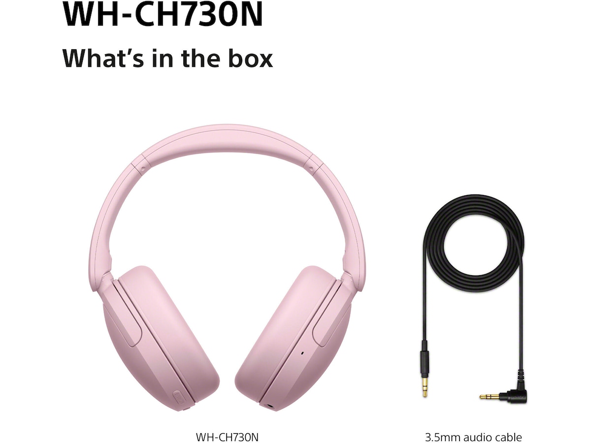 Sony WH-CH730N Trådløse Støydempende Hodetelefoner (pink) Hodetelefoner