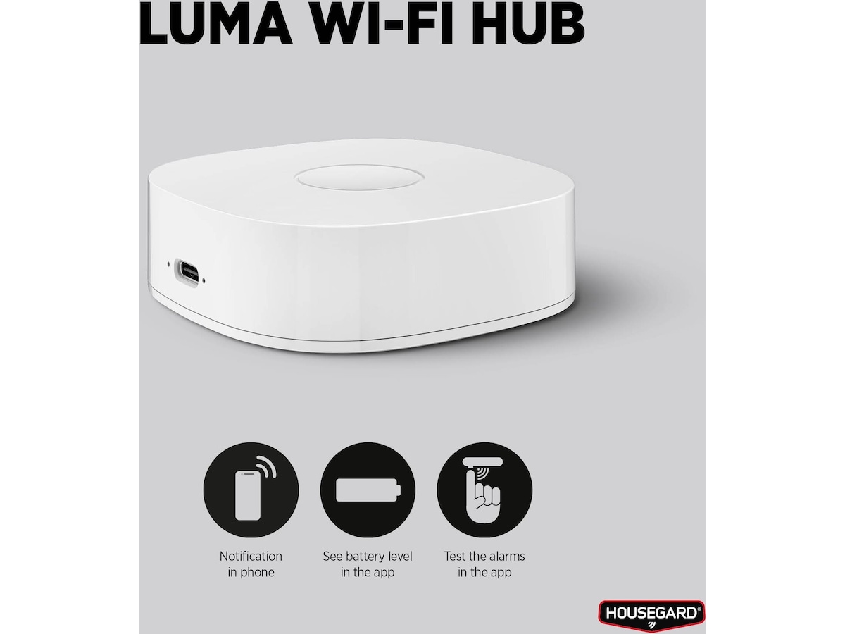 Housegard Luma Hub med WiFi Diverse sikkerhet
