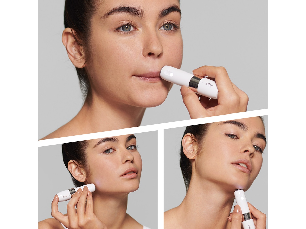 Face mini hårborttagare FS1000 med smartlight (hvit) Epilator & IPL-hårfjerning