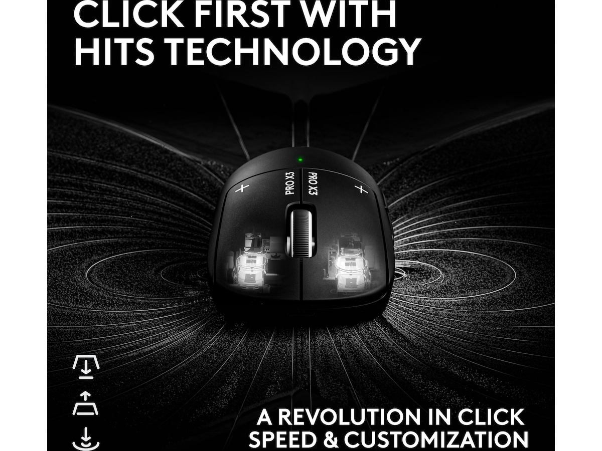 Logitech G PRO X3 SUPERSTRIKE trådløs gamingmus (sort) Gamingmus