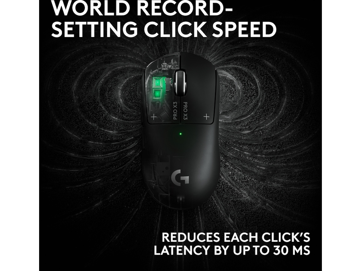 Logitech G PRO X3 SUPERSTRIKE trådløs gamingmus (sort) Gamingmus