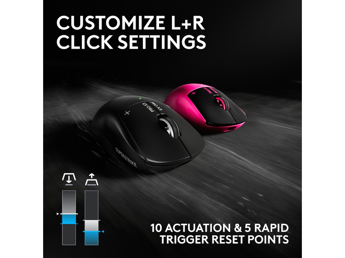 Logitech G PRO X3 SUPERSTRIKE trådløs gamingmus (sort) Gamingmus