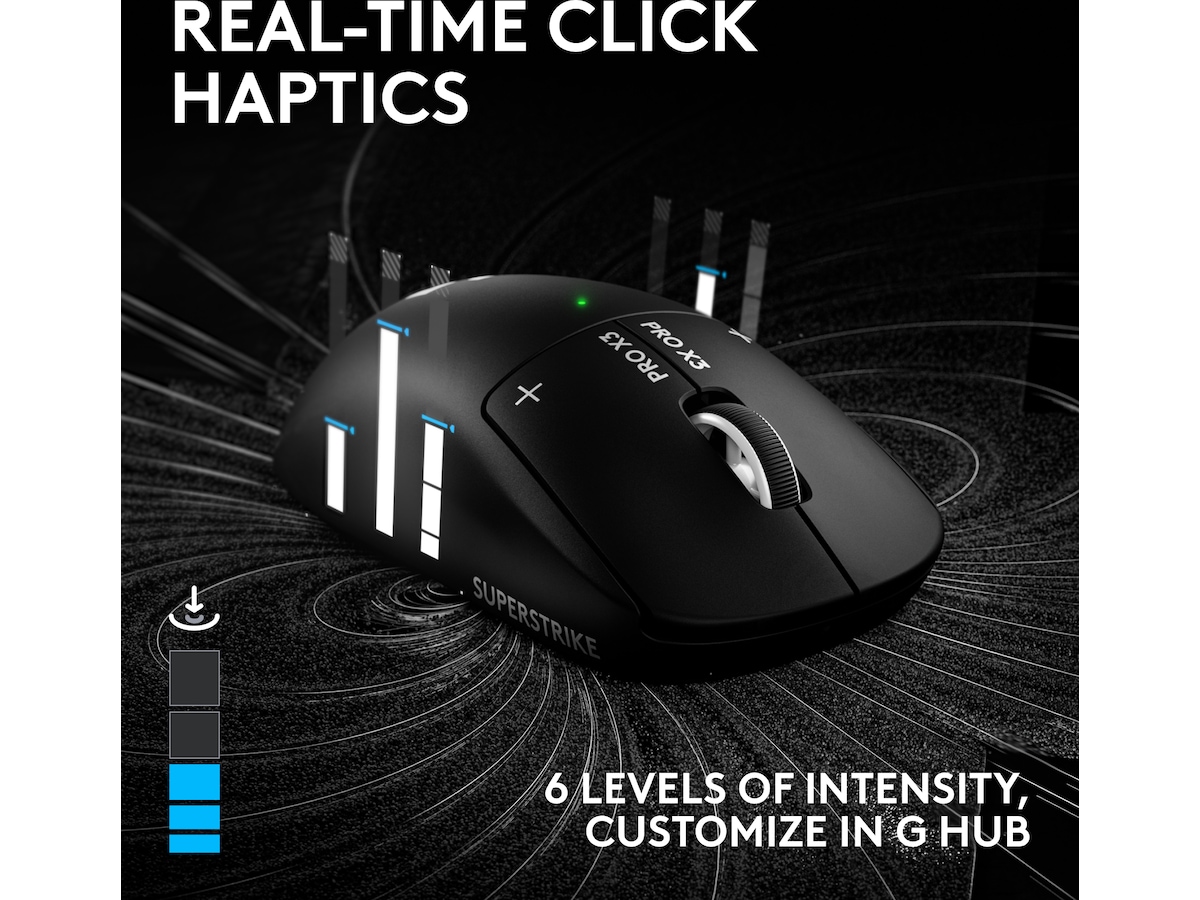 Logitech G PRO X3 SUPERSTRIKE trådløs gamingmus (sort) Gamingmus